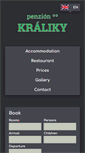 Mobile Screenshot of penzionkraliky.sk